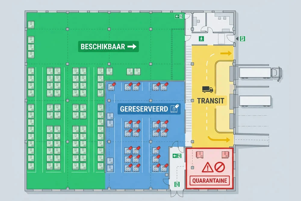 Soorten voorraden sur basis de fysieke locatie of staat