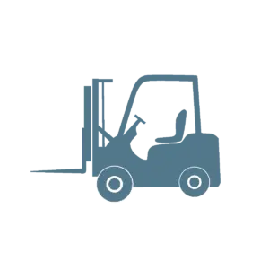 Heftruck blauw