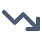 Icon down trend
