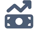Money rise icon